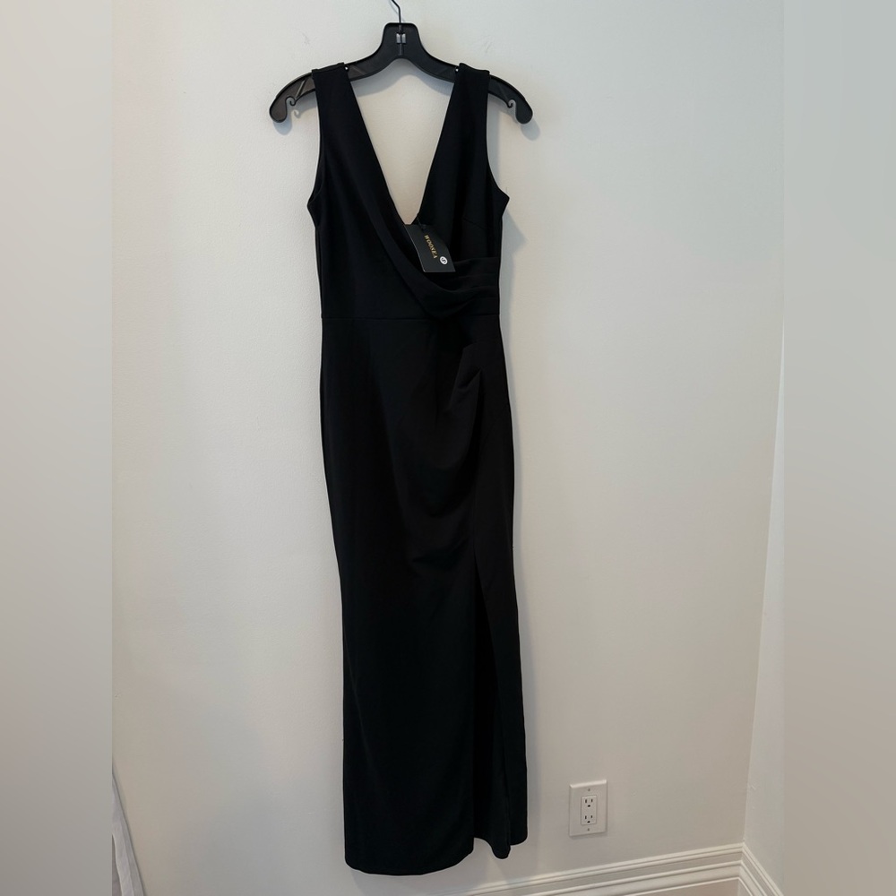 Woosea Black Long Dress Size Small NWT #Lux-G